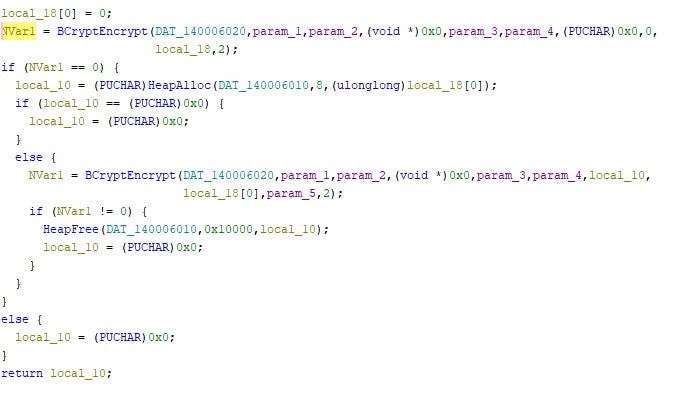 BCrypt / Windows Crypto use in HellCat/Morpheus